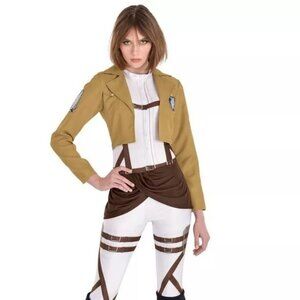 Attack on Titan Scout Regiment Adult Costume Halloween Cosplay Anime Women's LG